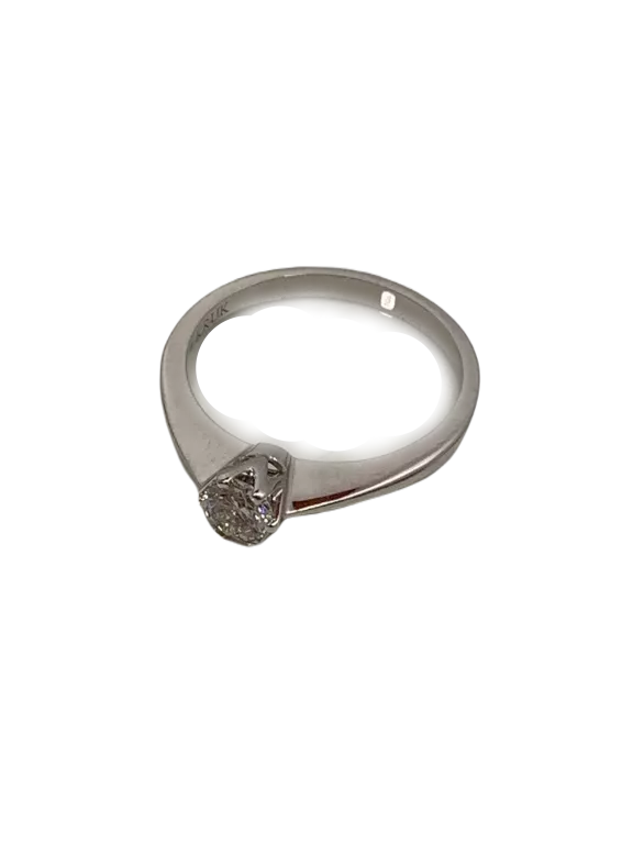 ZŁOTY PIERŚCIONEK 585 ZARĘCZYNOWY ROZMIAR 10 DIAMENT 0,27CT CERTYFIKAT