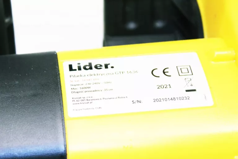 LIDER PILARKA ELEKTRYCZNA GTP 1636