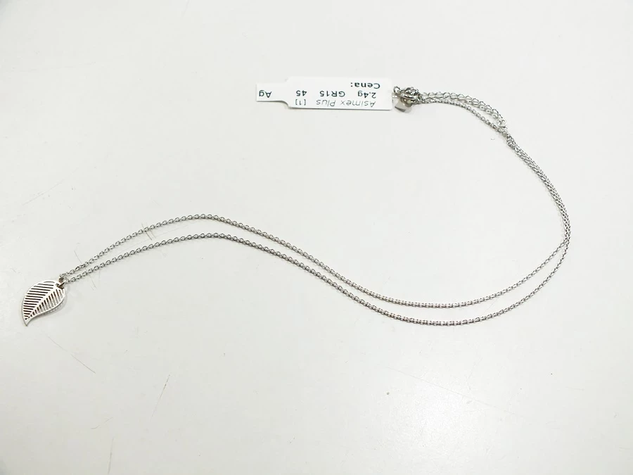 srebrny-lancuszek-z-listkiem-24-g-rodzaj-wyrob-jubilerski