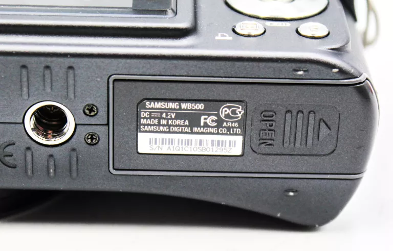 APARAT SAMSUNG WB 500 + KABEL DO ŁADOWANIA
