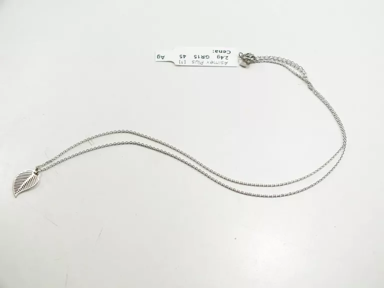 srebrny-lancuszek-z-listkiem-24-g-rodzaj-wyrob-jubilerski