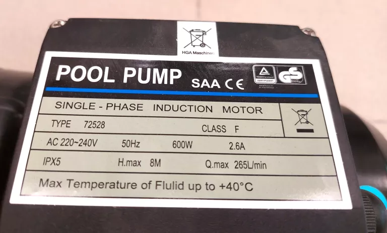 POMPA BASENOWA POOL PUMP 72528 600V
