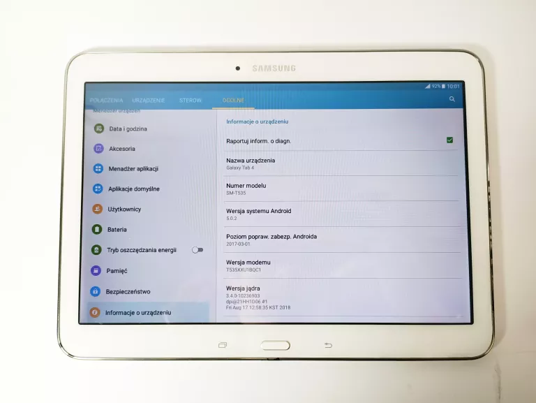 TABLET SAMSUNG GALAXY TAB 4 10,1'' + ŁADOWARKA