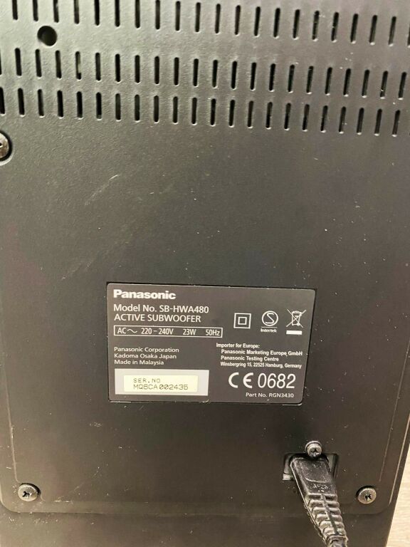 SOUNDBAR SC-HTB485 PANASONIC