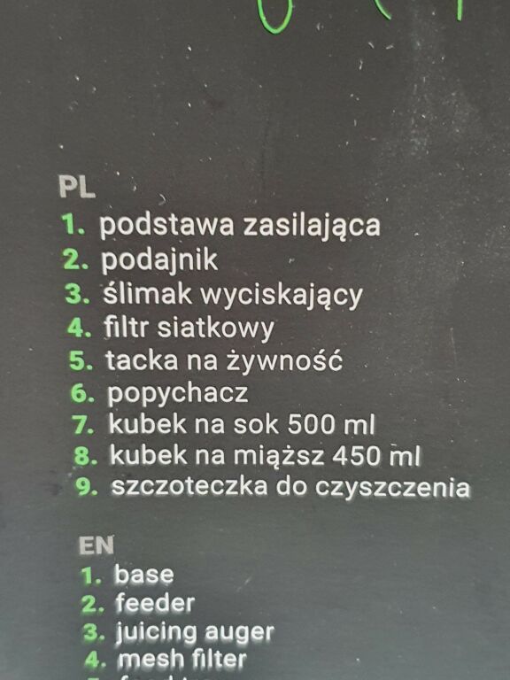 HOFFEN WOLNOOBROTOWA MINI WYCISKARKA DO SOKÓW