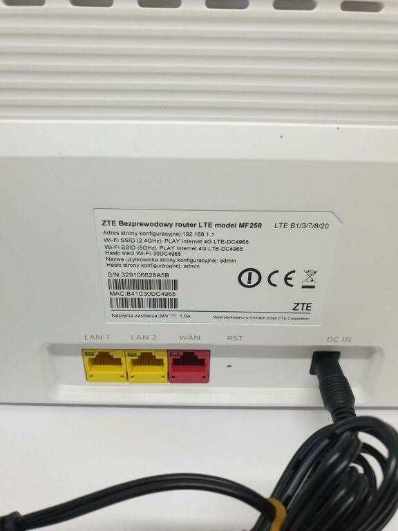 ROUTER ZTE MF258 OPIS!