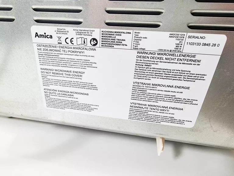 KUCHENKA MIKROFALOWA AMICA AMGF23E1GFB BN