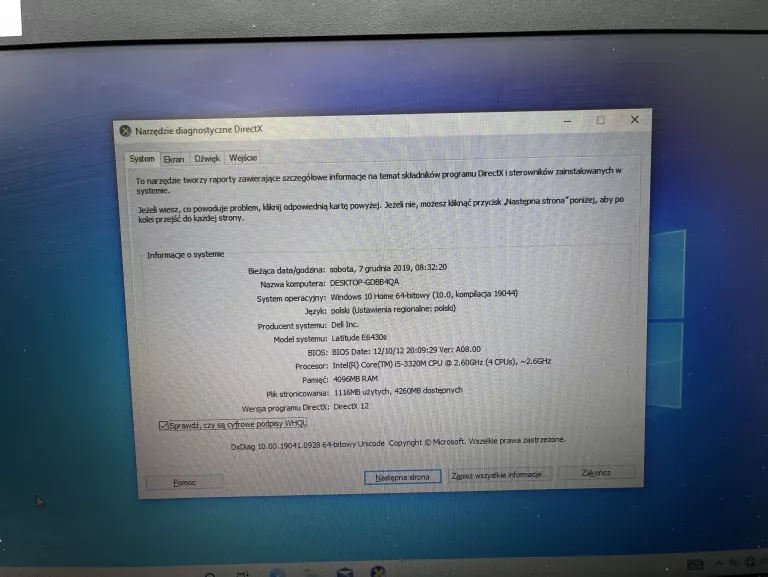 LAPTOP DELL LATITUDE E6430S I5 4GB RAM 320 HHD
