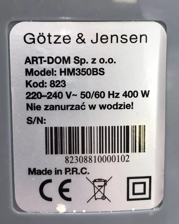 MIKSER GOTZE&JENSEN HM350BS