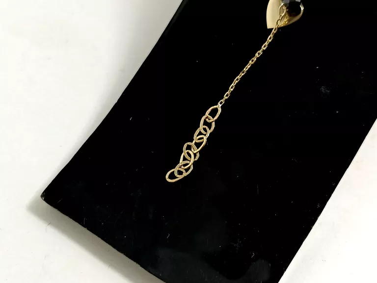 zlota-bransoletka-pr333-serceczarne-kulki-181g-stan-uzywany