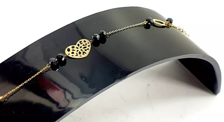 zlota-bransoletka-p333-180g-r17-azurowe-serce-czarne-kulki-gorczewska-21-warszawa