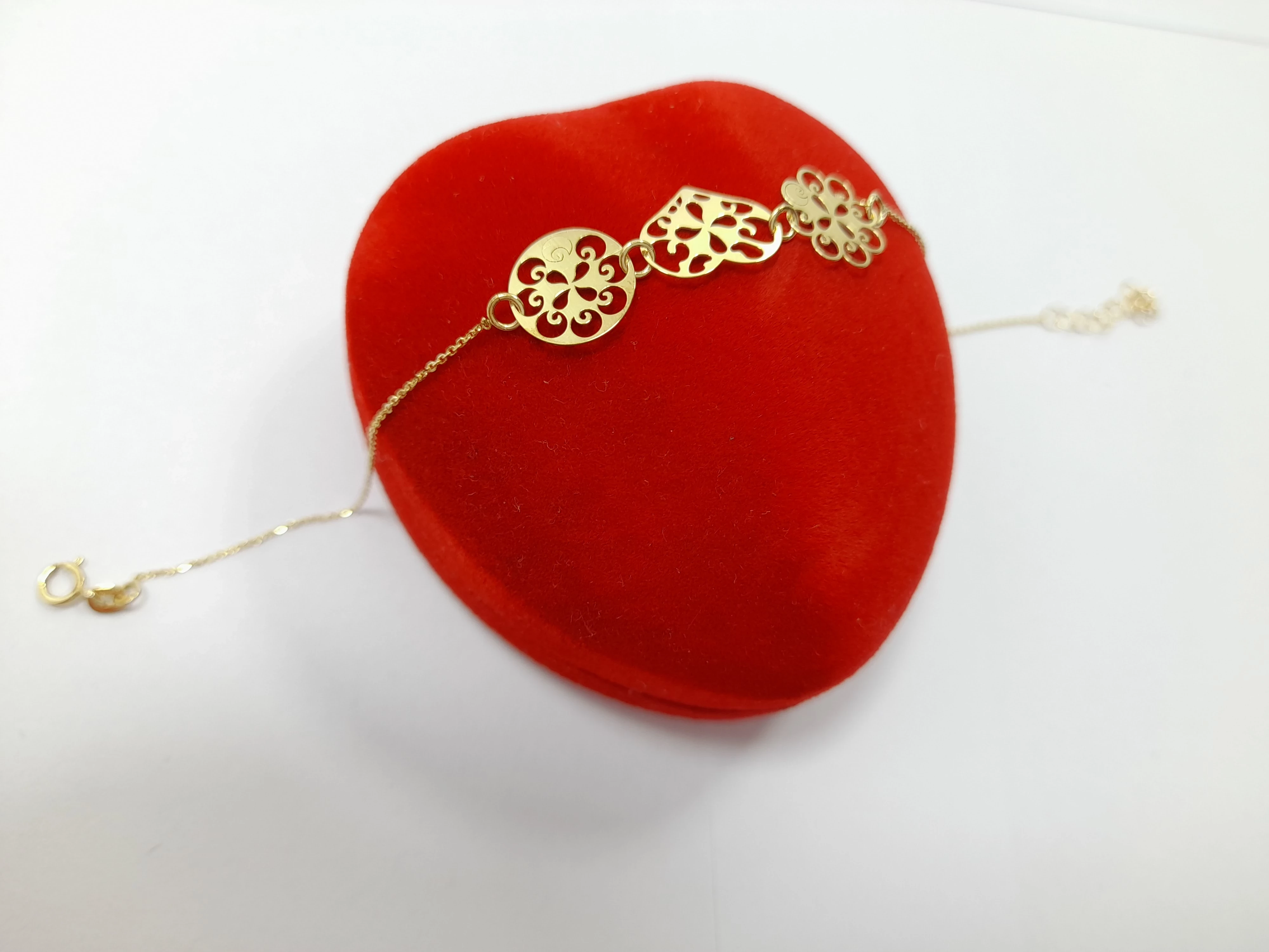 zlota-bransoletka-serce-kwiatek-080g-333-19cm-rodzaj-2205-2