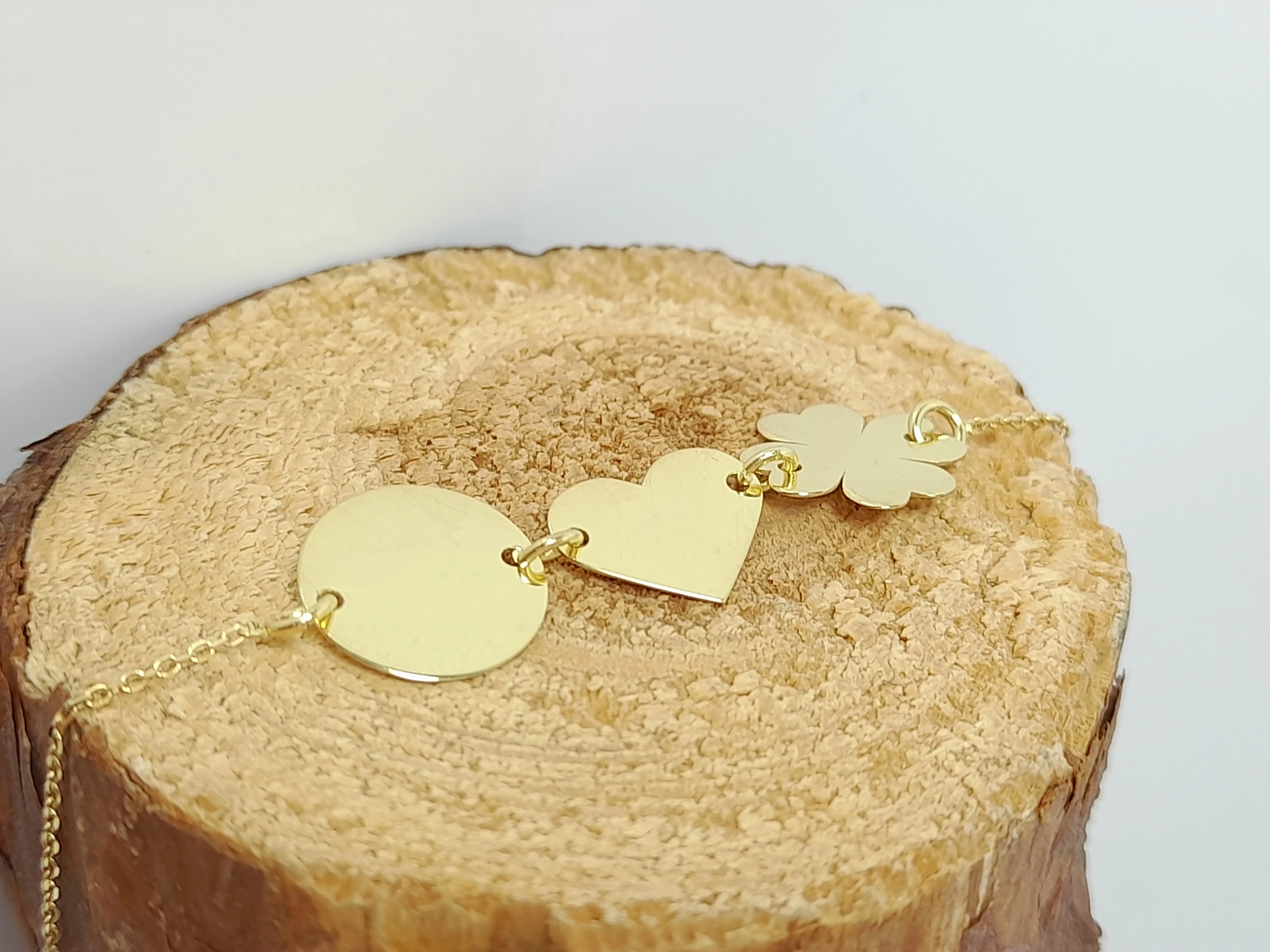 zlota-bransoletka-koniczynka-serce-100g-333-19cm-armii-krajowej-12-pyskowice