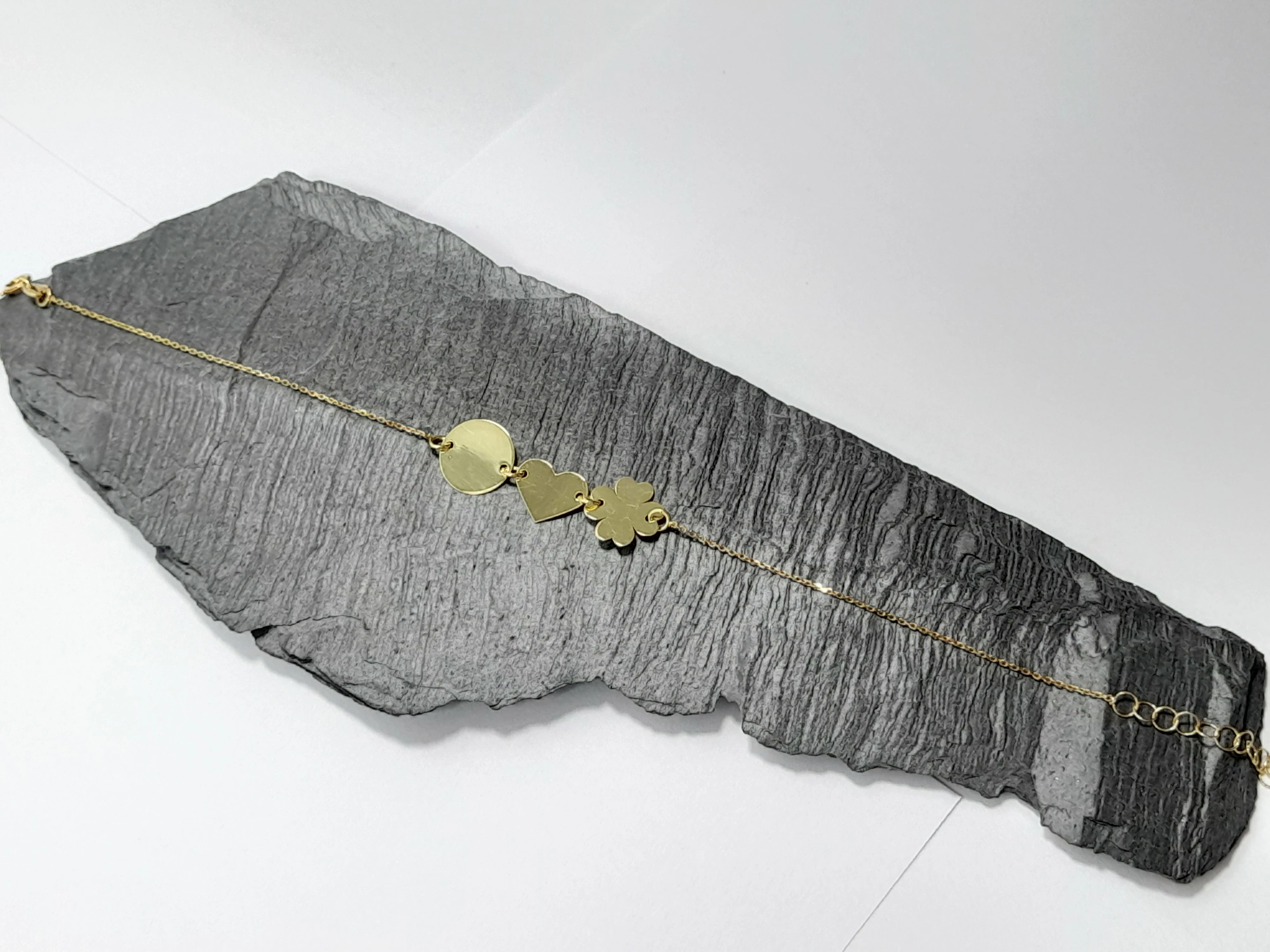 zlota-bransoletka-koniczynka-serce-100g-333-19cm-stan-11323-1