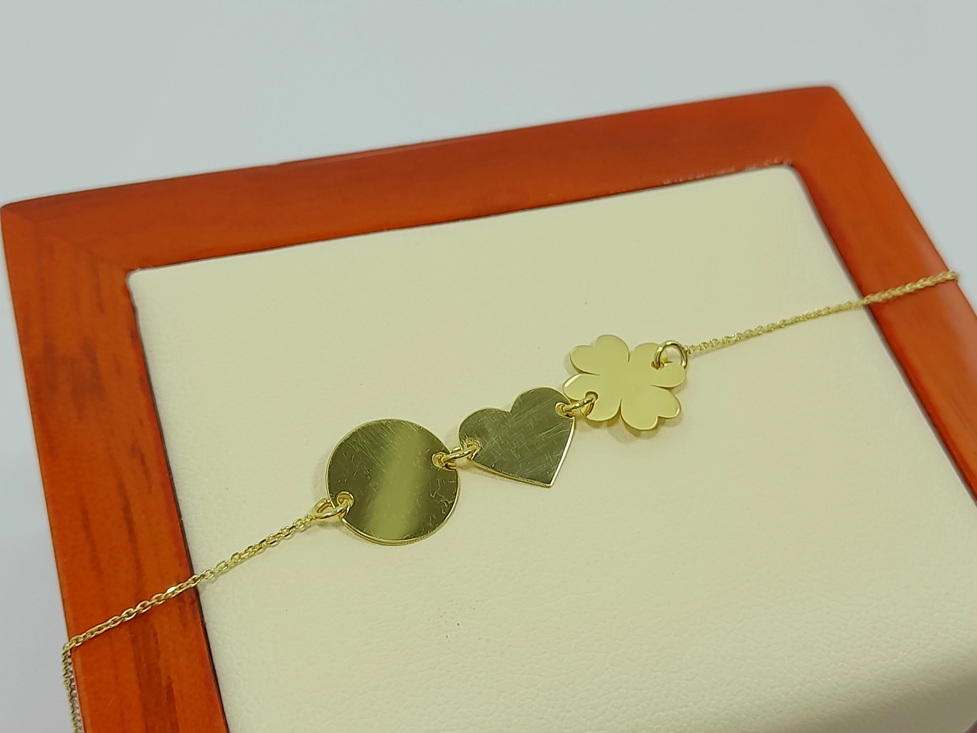 zlota-bransoletka-serce-koniczynka-122g-585-19cm-kolor-dominujacy-205826-225106