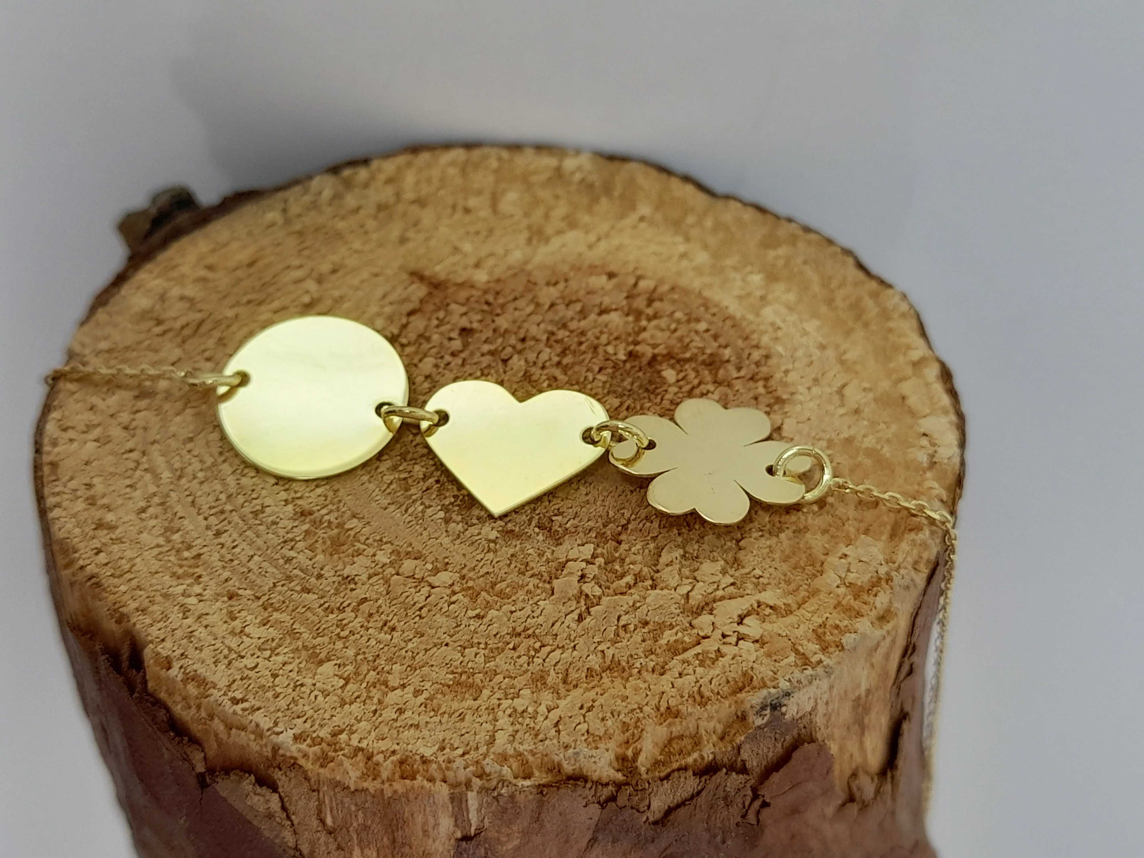 zlota-bransoletka-koniczynka-serce-100g-333-19cm-motyw-129129-2