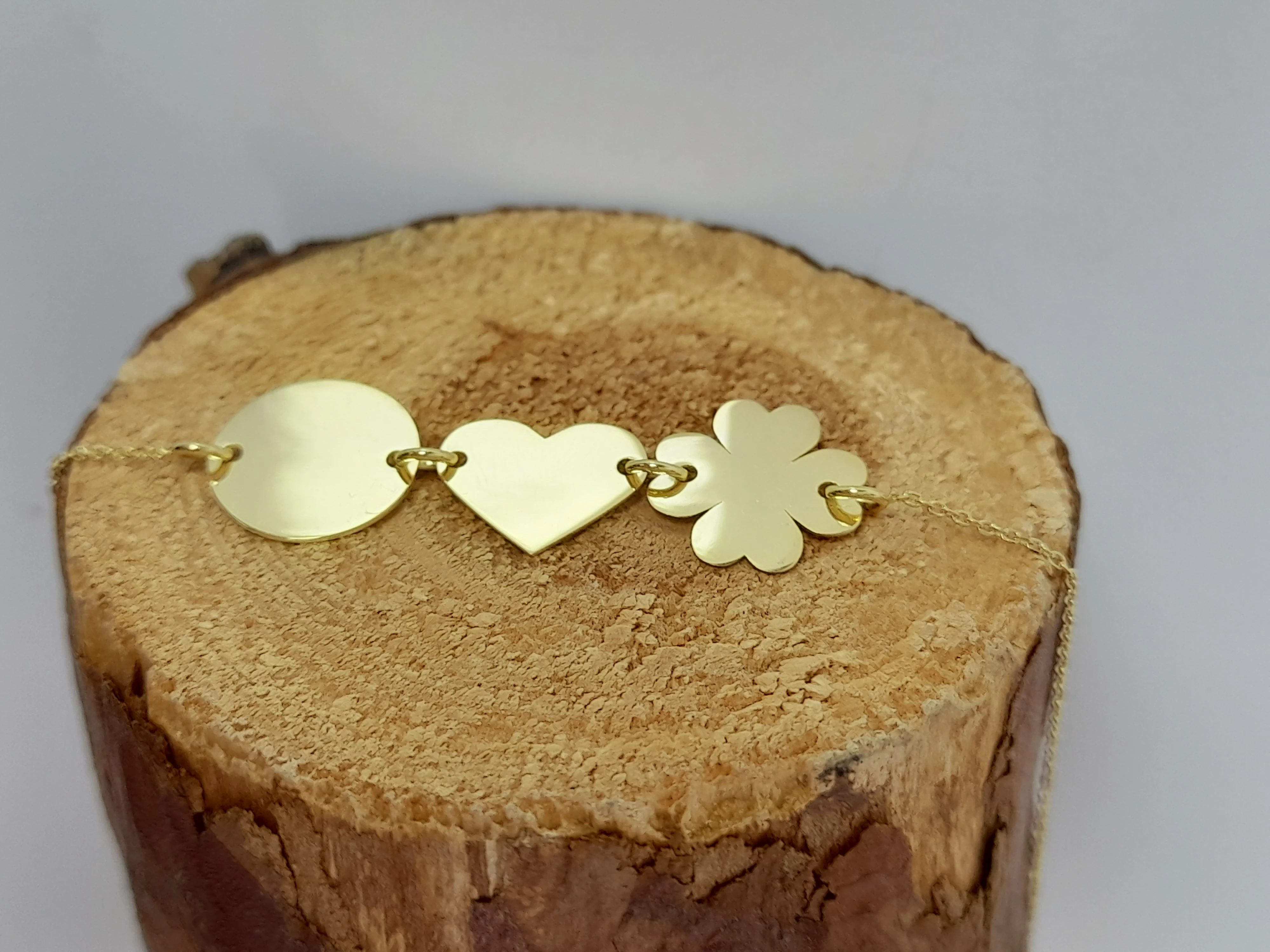 zlota-bransoletka-serce-koniczynka-122g-585-19cm-dlugosc-calkowita-19