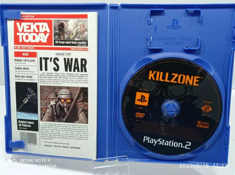 KILLZONE PLAYSTATION 2 PS2