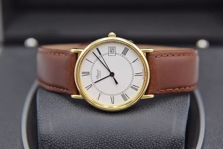 ZŁOTY DAMSKI ZEGAREK CHOPARD 18K P750 CERTIFIKAT