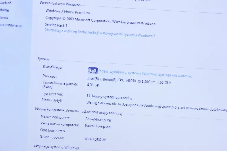 LAPTOP ASUS R540S#USZKODZONY!