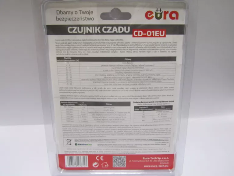 CZUJNIK CZADU EURA CD-01EU