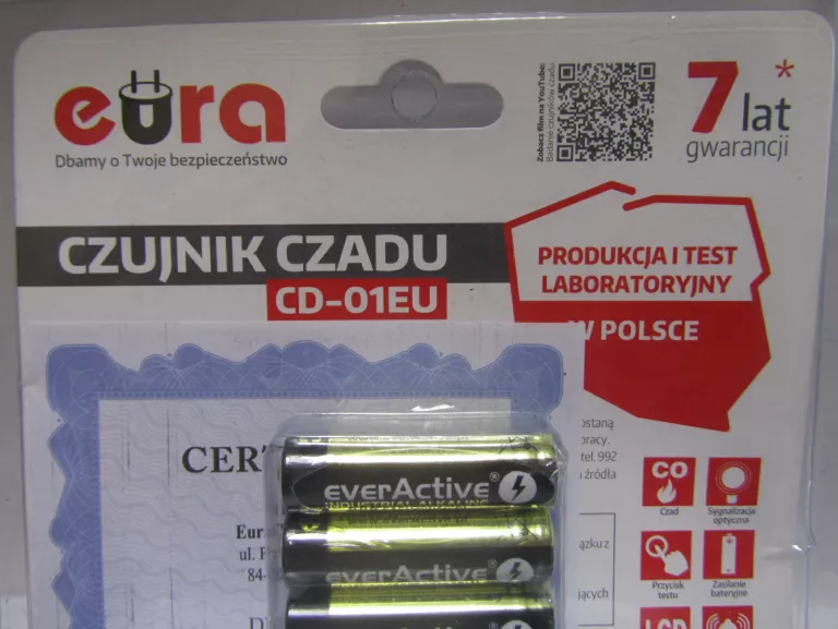 CZUJNIK CZADU EURA CD-01EU
