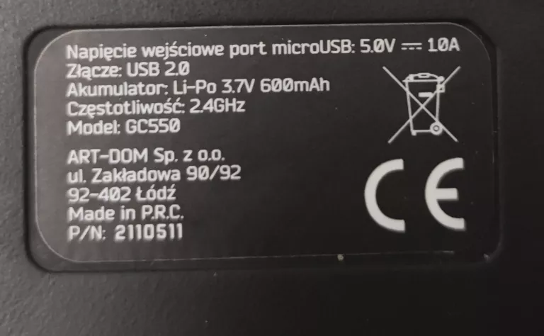 PAD BEZPRZEWODOWY MAD DOG GC550