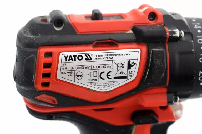 WKRĘTARKA YATO YT-82795 AKUMULATOR 18V ŁADOWARKA