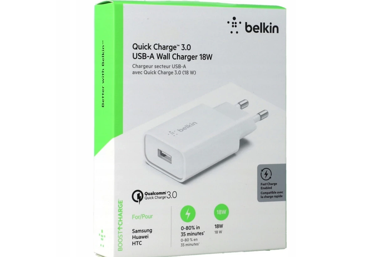 Chargeur secteur Belkin USB-A 18W - Quick Charge 3.0