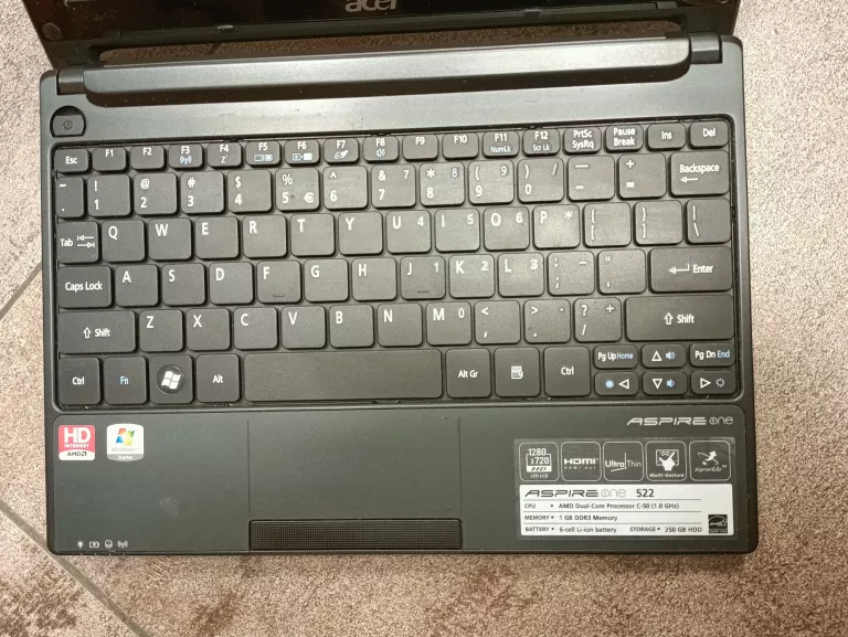 LAPTOP NETBOOK ACER ASPIRE ONE 522 240GD SSD/2GB