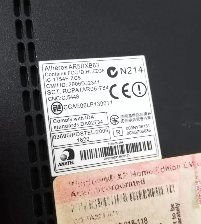 LAPTOP ACER ASPIRE ONE ZG5