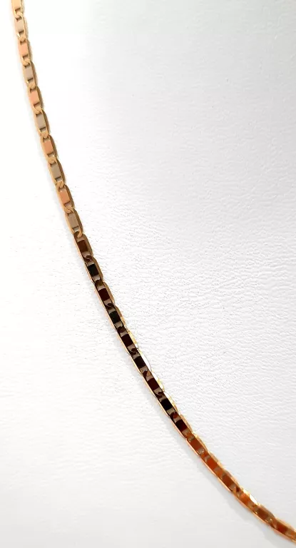 ŚLICZNY ZŁOTY ŁAŃCUSZEK BLASZKA P585 50CM GR2,92