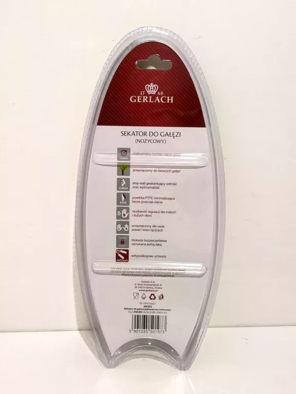 SEKATOR NOŻYCOWY DO GAŁĘZI GERLACH 12MM