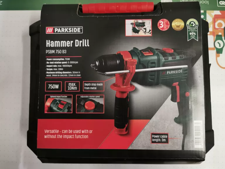 WIERTARKA UDAROWA PARKSIDE PSBM 750 B3