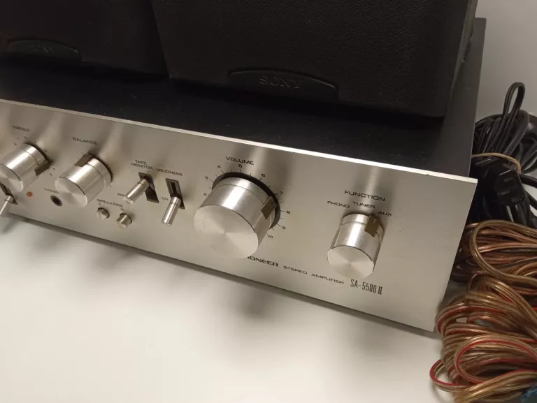 WZMACNIACZ PIONEER SA 5500 II + GŁOŚNIKI SONY