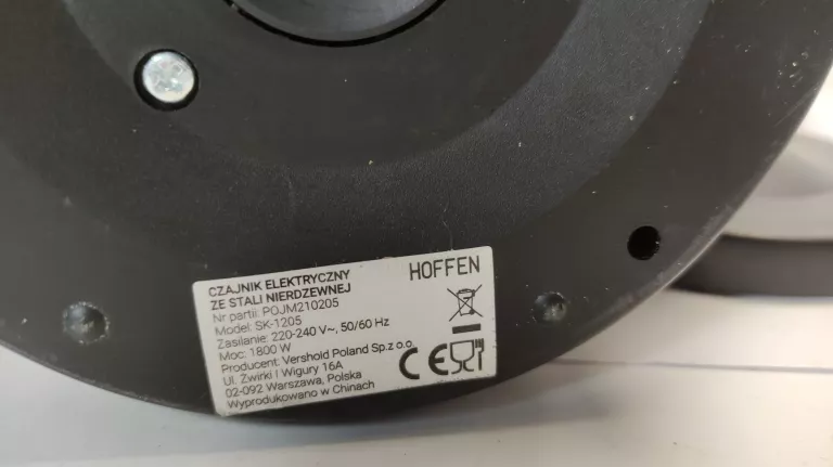 CZAJNIK HOFFEN ELEKTRYCZNY