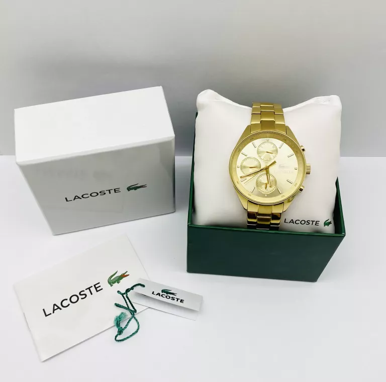 ZŁOTY DAMSKI ZEGAREK LACOSTE 2000866