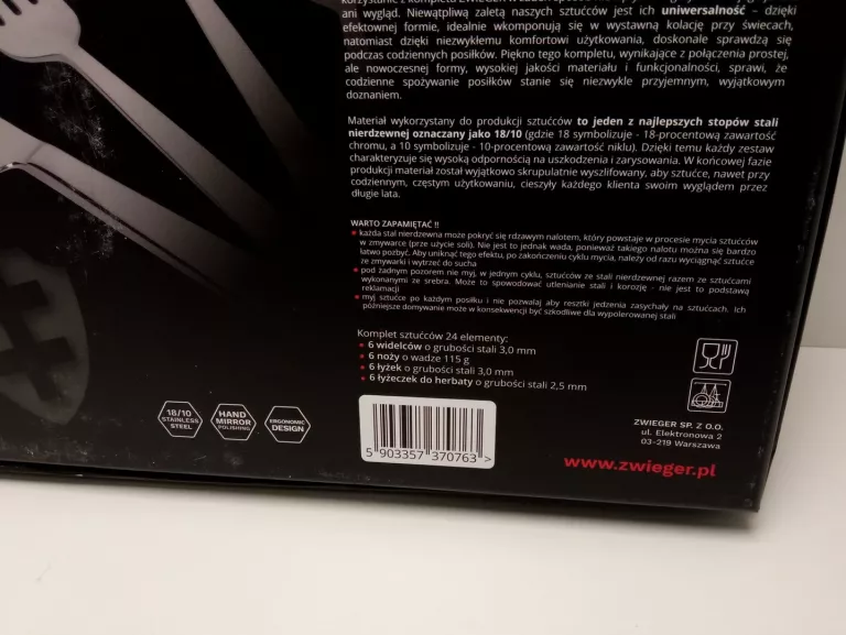 ZESTAW SZTUĆCÓW ZWIEGER KLASSIKER 24 ELEMENTY