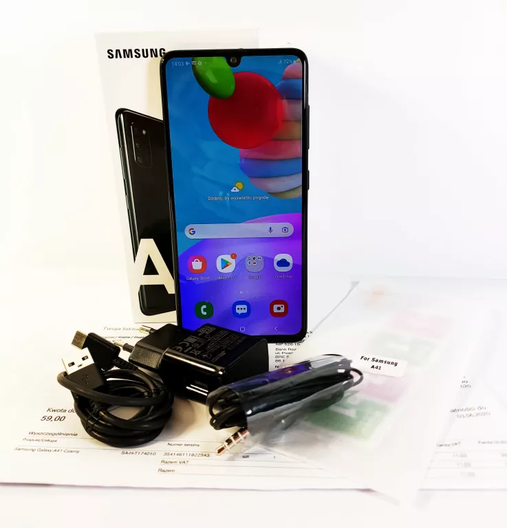 SMARTFON SAMSUNG GALAXY A41 KOMPLET!