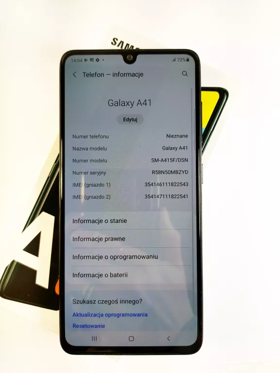 SMARTFON SAMSUNG GALAXY A41 KOMPLET!
