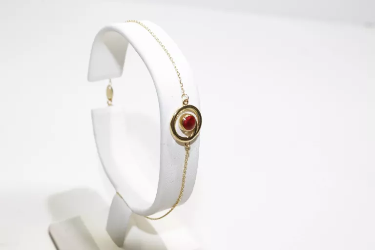 nowa-zlota-bransoletka-585-czerwony-kamien-115-g-stan-11323-1