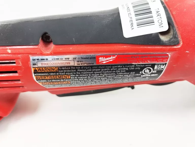 MILWAUKEE SZLIFIERKA KĄTOWA M18 + AKU
