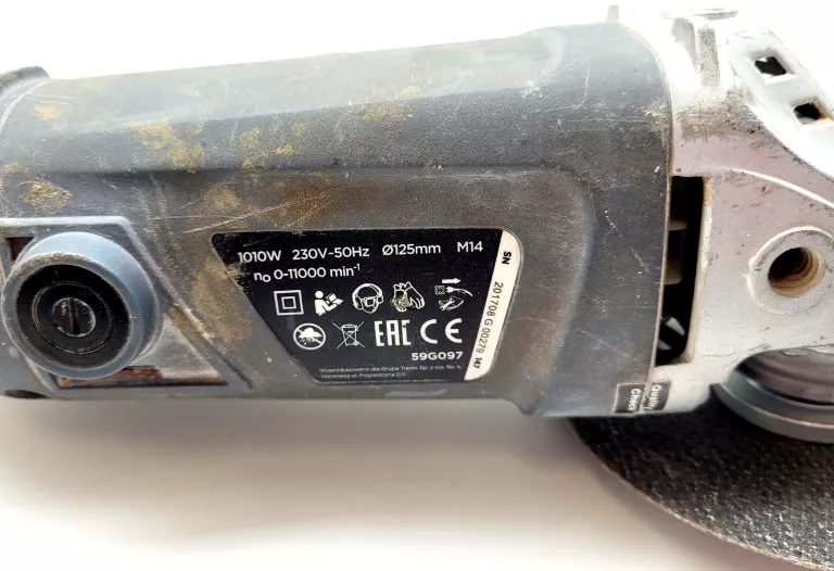 GRAPHITE SZLIFIERKA KĄTOWA 59G097 USZKODZONA