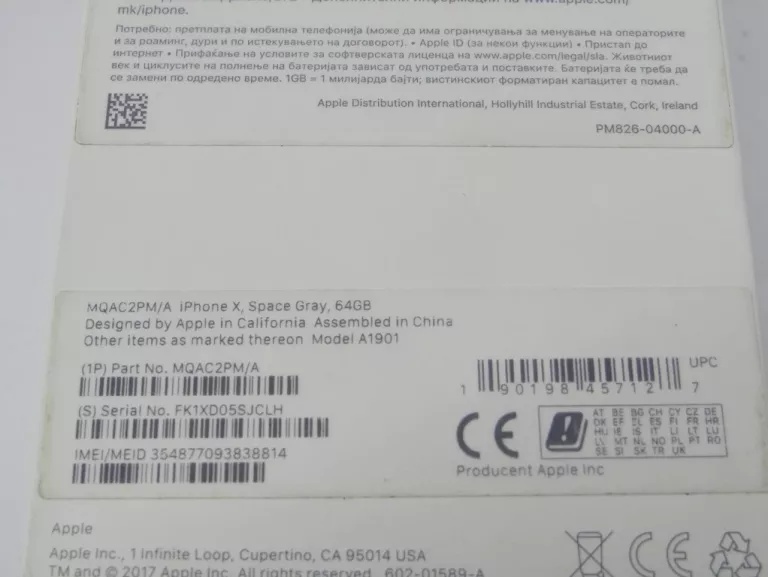 APPLE IPHONE X 64GB
