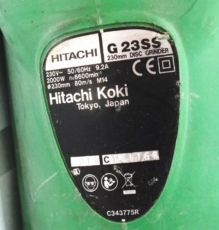 SZLIFIERKA HITACHI G23SS