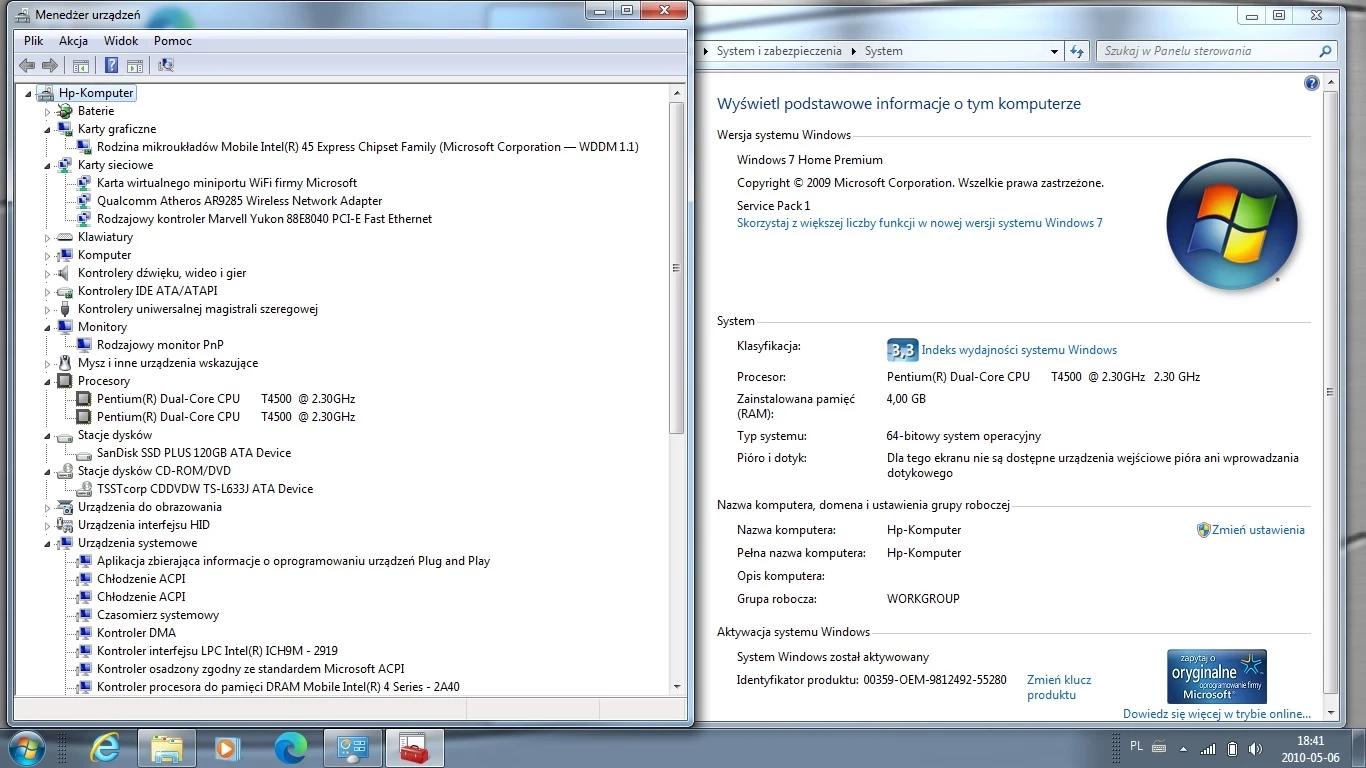 laptop-samsung-rv510-zasilacz-pojemnosc-dysku-320