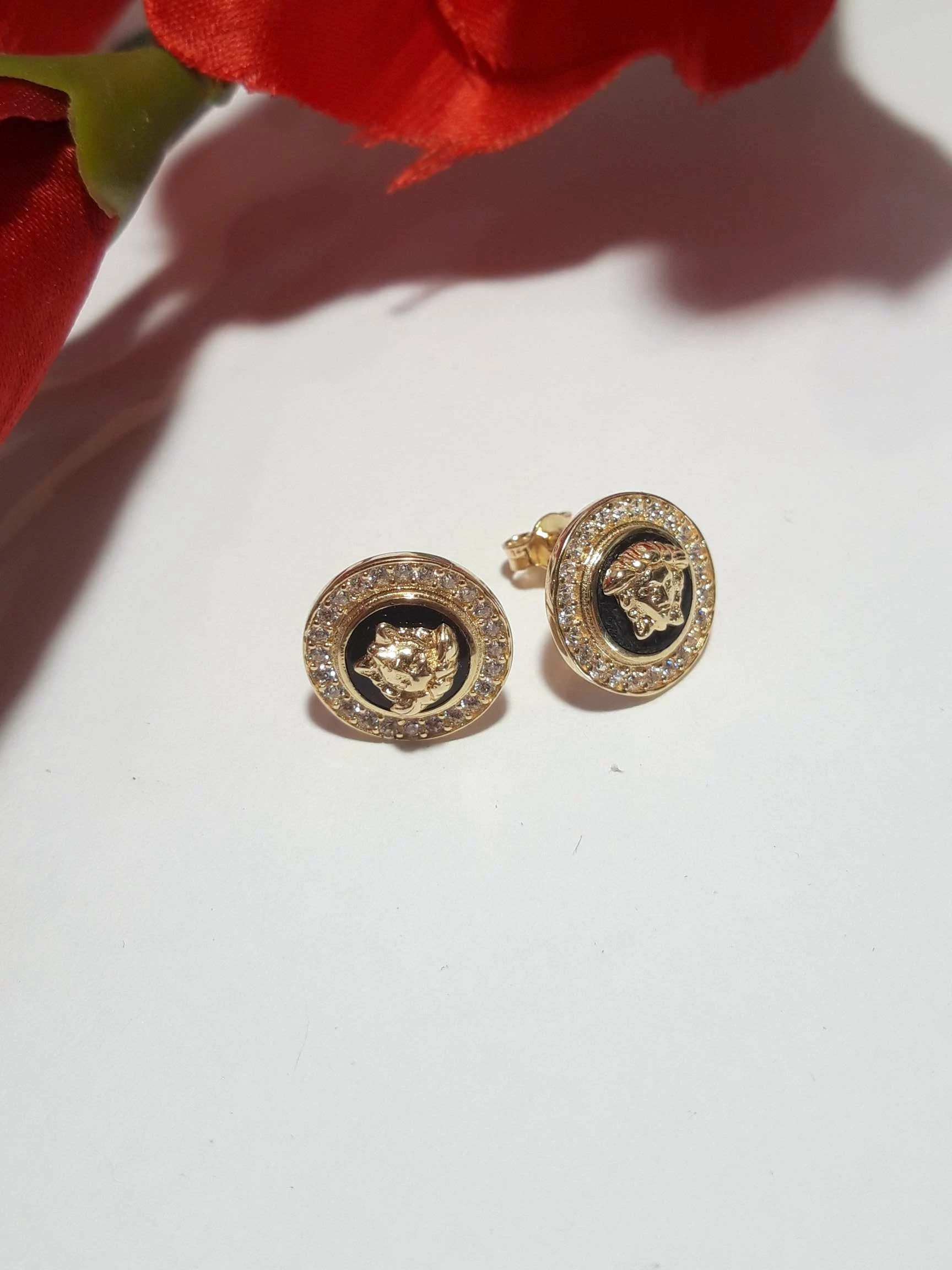 zlote-kolczyki-meduza-pr-585-352g-kamien-cyrkonia