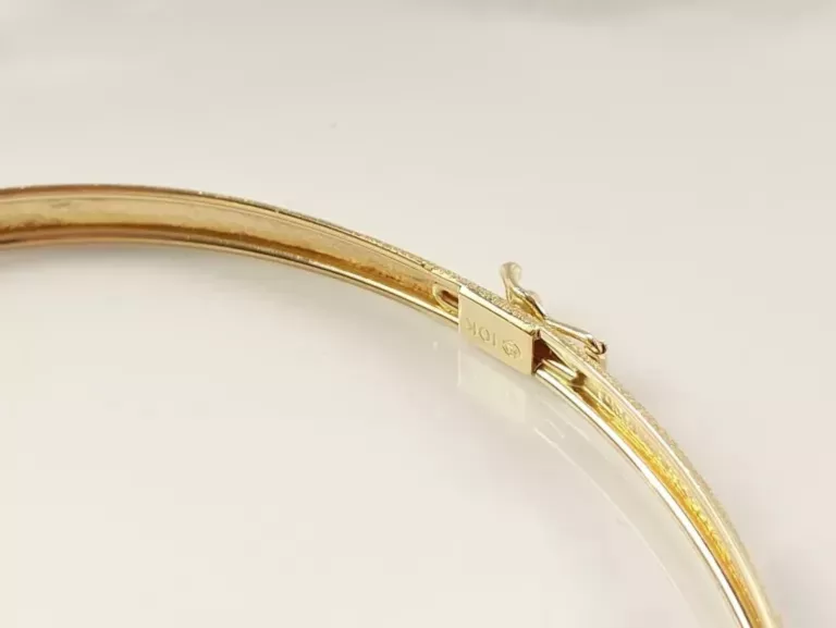 SZTYWNA ZŁOTA BRANSOLETKA P375 3,33G 7CM