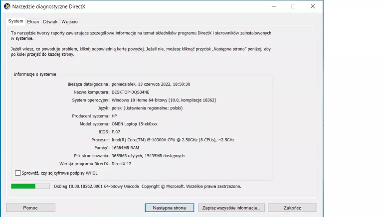 HP OMEN 15 I5-10300H 16GB 512GB SSD 1660TI W10