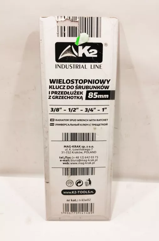 K2 GRZECHOTKA + KLUCZ WIELOSTOPNIOWY 85MM